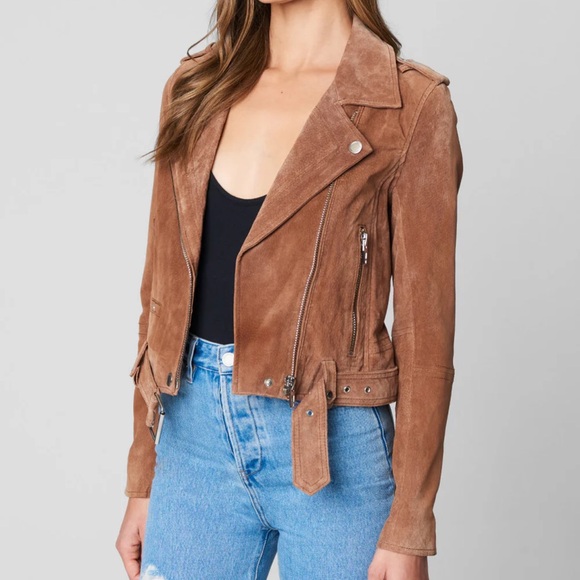 Blank NYC Tan Suede Leather Jacket - Picture 2 of 9